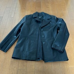 NWOT Leather Blazer Jacket in Medium New York & Company